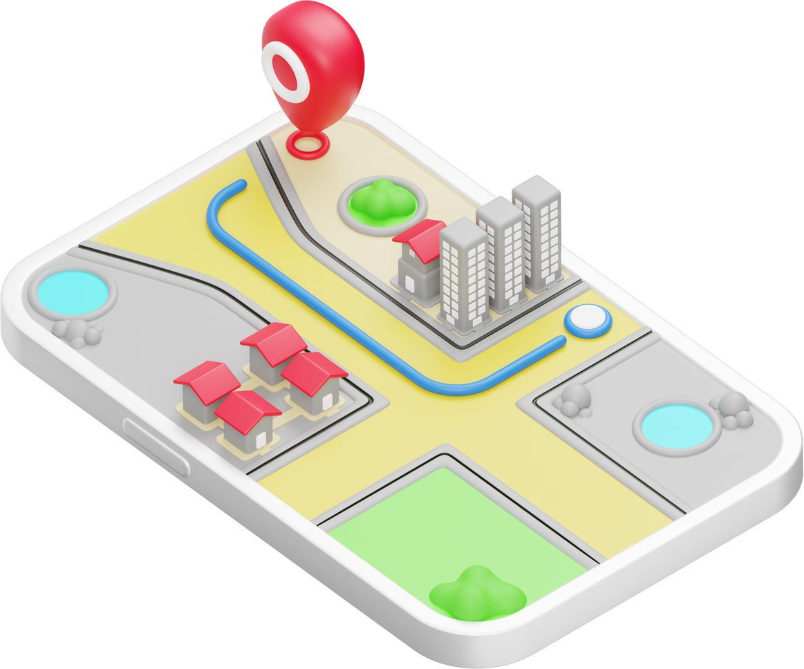 Route Map 3D Icon